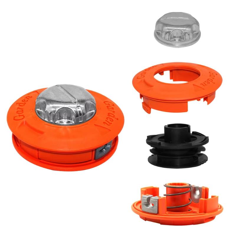 Universal Fit Automatic Grass Trimmer Head 2 Line System For Gasoline Garden Cutting Tools Easy to Install