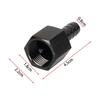 Fuel Line Hose Barb Connector Adapter: AN6/AN8 to 3/8" or 5/16" Rotary Joint with Internal Thread.