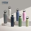 Tyeso 500ML Thermos Vacuum Insulated Water Bottle Durable Leak-Proof for Outdoor Sports Matte Finish Carry Portable Handle