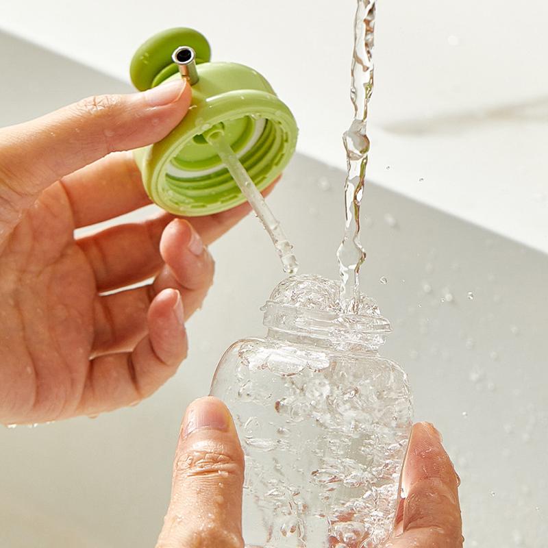 Glass Oil Squeeze Bottle Portion Control Seasoning Tool Soy Sauce Vinegar Dispensers Lemon Juice Pouring Jar for Kitchen Gadgets
