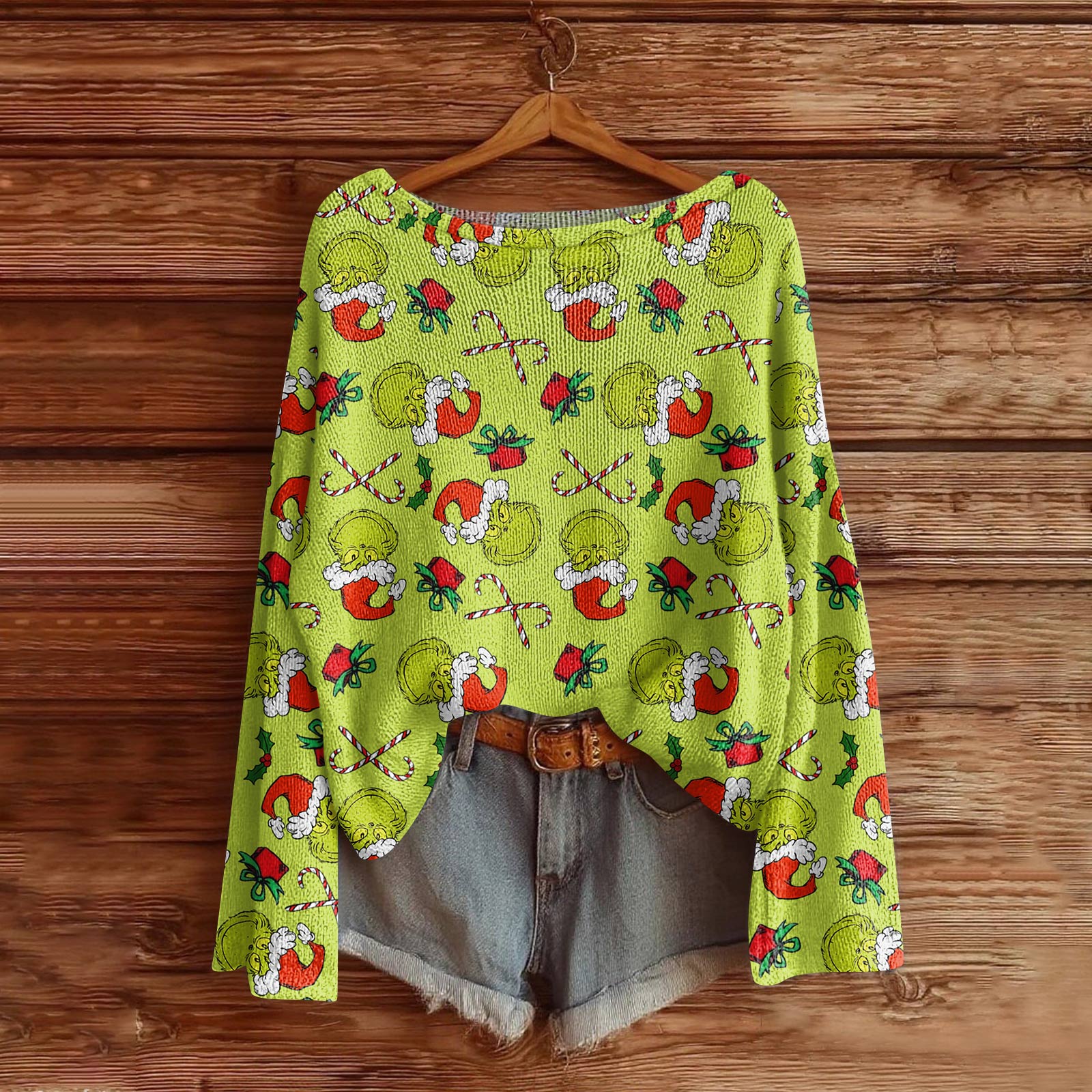 

Женская мода с длинным рукавом, рождественский принт «Снеговик-снежинка», куртка, кардиган L