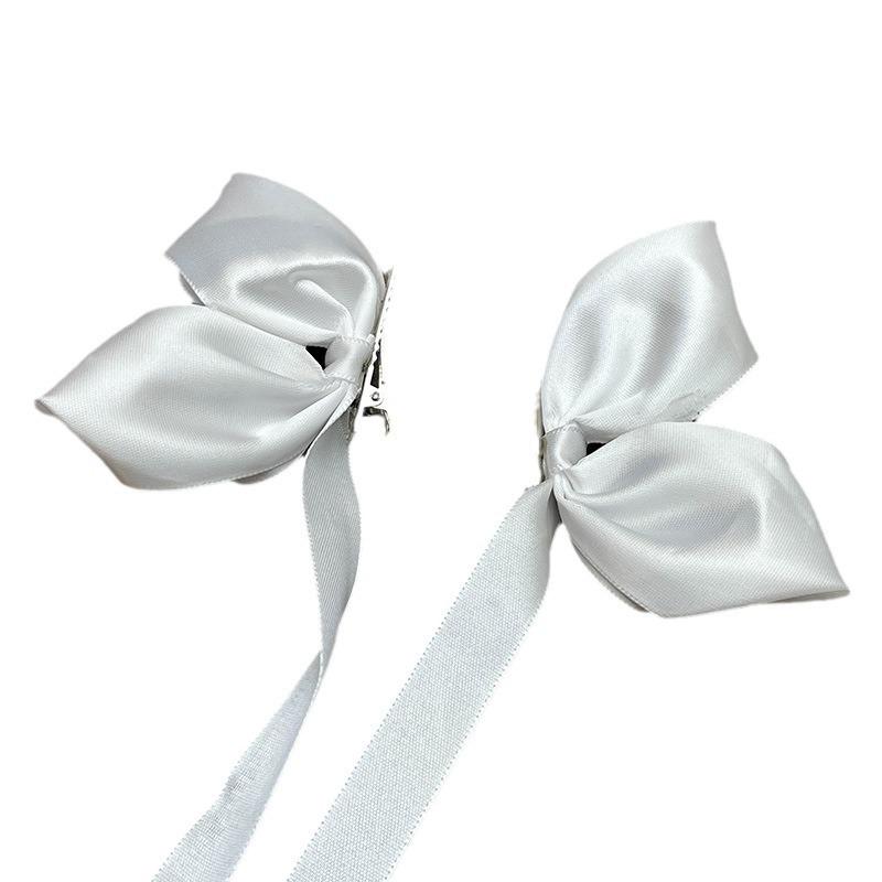 3D Satin Bow Hairpin - Du Yan 2025 High-Grade Headdress Style