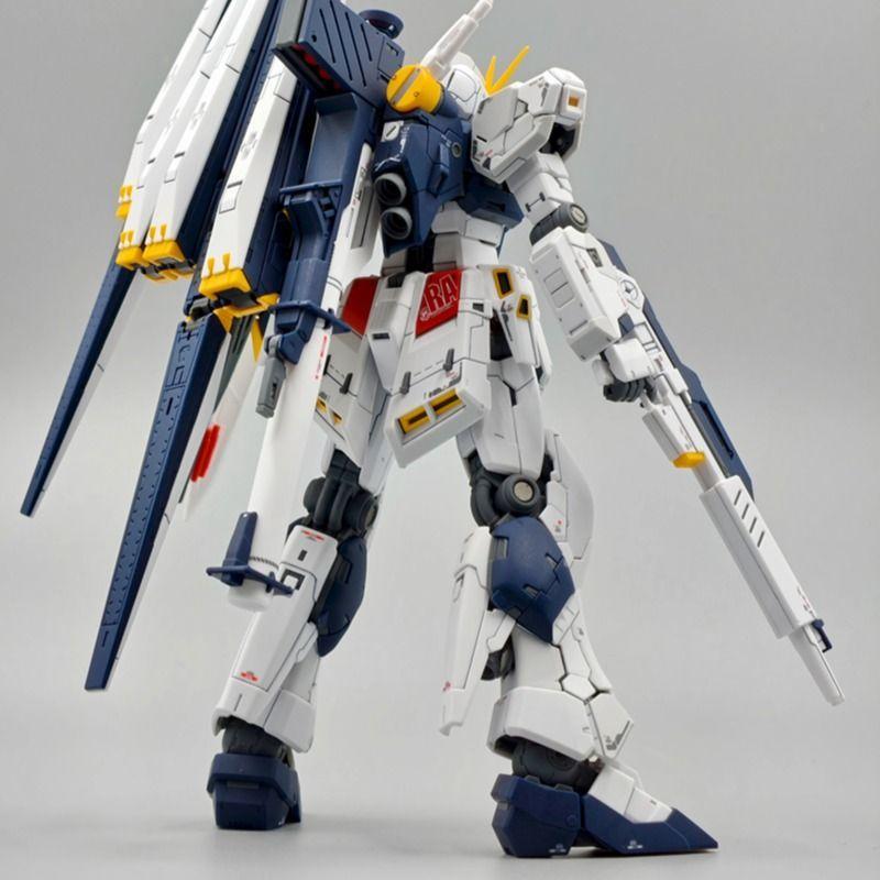 In Stock Rg 1/144 V Nu Assembly Model Kit Action Figures With Funnels And Water Decals Stand Desktop Boy Toys