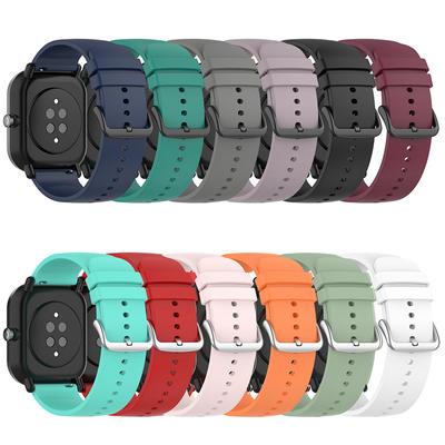 Λουράκι σιλικόνης 20 mm για Xiaomi Huami Amazfit GTS 2 Mini/GTS 2 2e/Bip Lite/Bip US Replacement λουράκι ρολογιού για Garmin Venu SQ