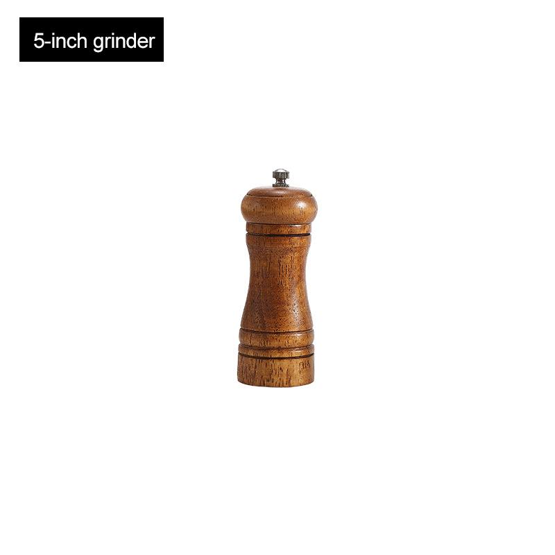

Набор деревянных мельниц для соли и перца с поддоном, мельнички для перца, солонки с регулируемым керамическим ротором - 5/8/10 дюймов