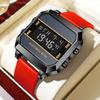 Men's Watch Business Sports Multifunctional Alarm Clock Waterproof Silicone Strap Male Student Electronic Wristwatch