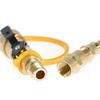 Propane Quick Connect Fittings Adapter with Shutoff Valves BBQ Grill Connector Supplies Metal Propane Connector Tool