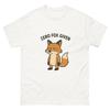 Funny Fox T-Shirt Mens Womens Tees Top ZERO FOX GIVEN | Grumpy Cartoon Animal Tee Unisex Gift