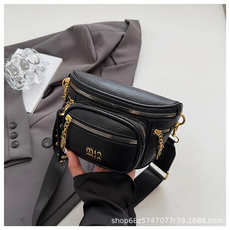Niche design retro small bag bag women's 2025 new casual fashion crossbody bag outdoor chest bag simple shoulder bag