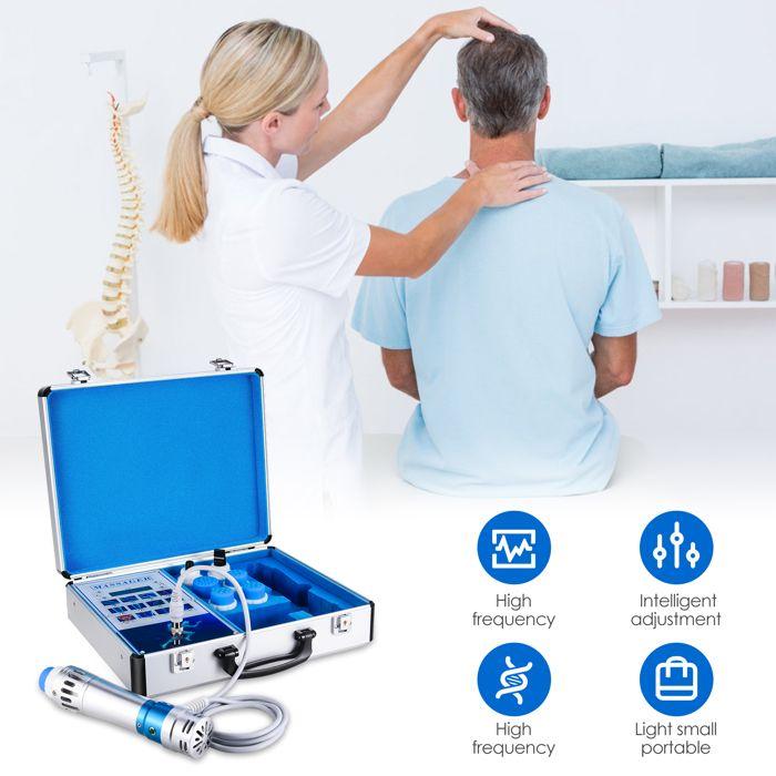 Shock Wave Massage Machine, Extracorporeal Wave Muscle Massager, Massage Device with 7 Heads