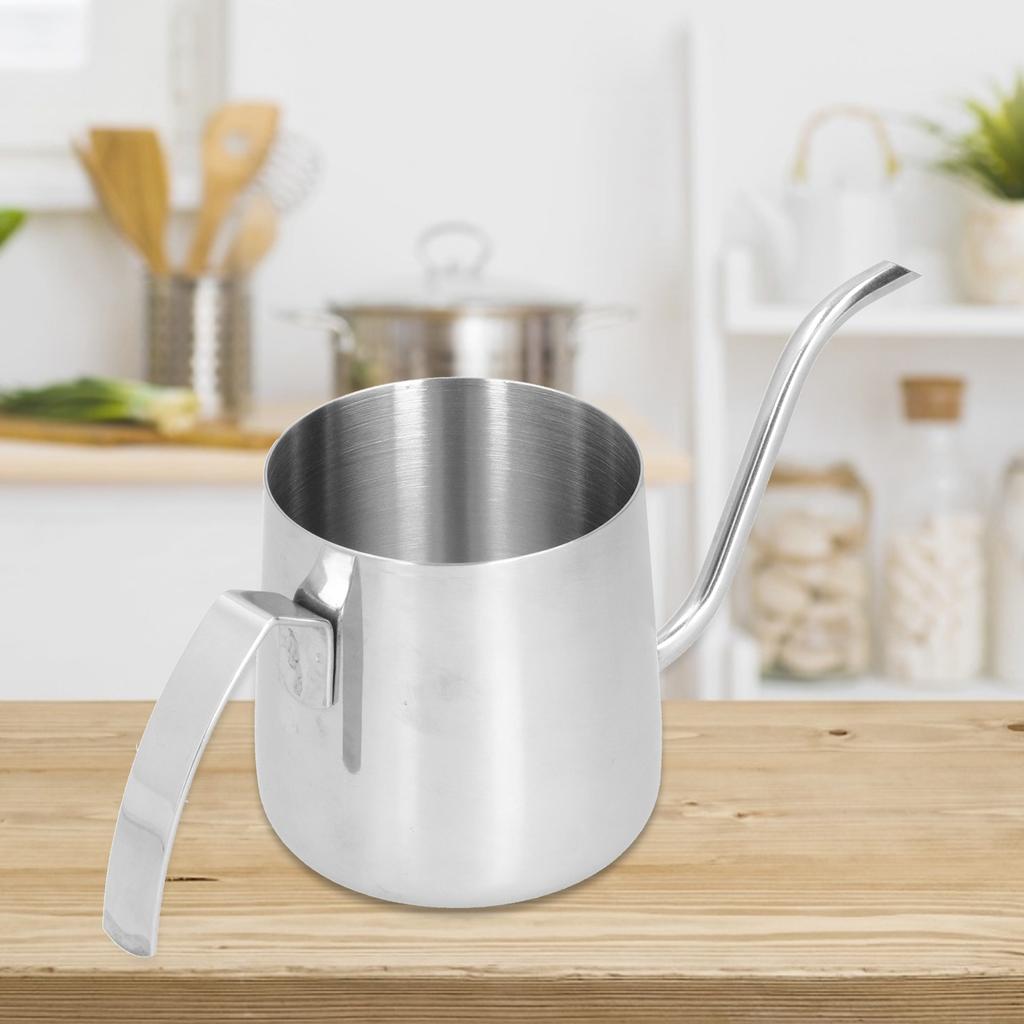 304 Stainless Steel PTFE Coffee Kettle with Inner Scale Thickened Pour Over Coffee Pot for Home