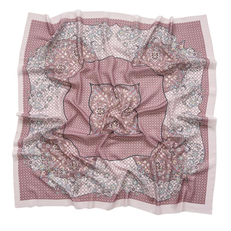 48Colors Malaysia Tudung Bawal Flower Print Hijab Laser Cut Edge Headscarf Premium Cotton Voile Soft Fashion Muslim Square Scarf
