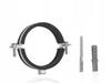 Double Metal Pipe Clamp with Rubber 3/8" 15-19mm