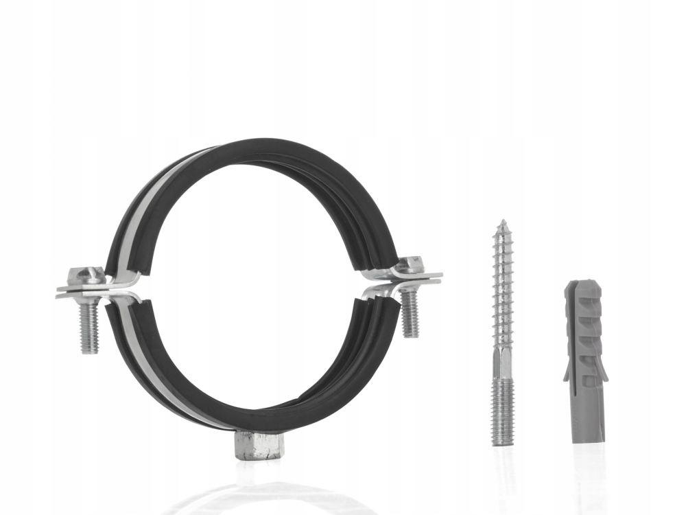 Double Metal Pipe Clamp with Rubber 3/8" 15-19mm