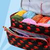 Crochet Bag Yarn Holder Yarn Bag with 3 Eyelet Crochet Supplies for Crochet Hook