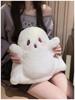 Halloween Ghost Plush Cartoon Backpack - Cute Double/Single Shoulder Bag for Girls