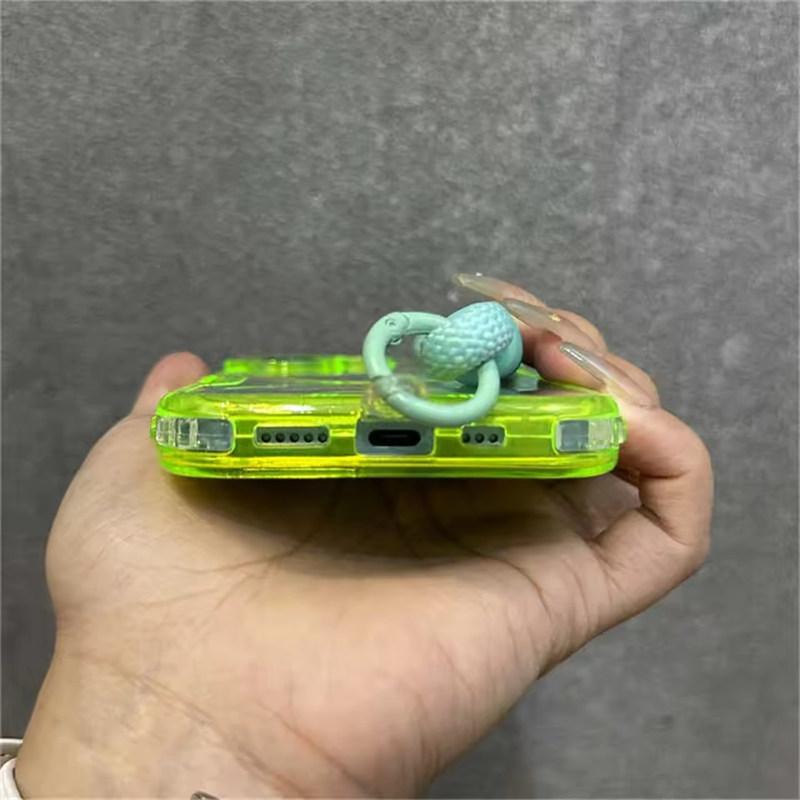 Luxury With Lanyard Clear For Magsafe Phone Case For iPhone 14 11 12 13 15 16 Pro Max Shockproof Armour Wrist Strap Back Cover