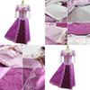 Elegant Adult Fairytale Princess Tangled Rapunzel Cosplay Costume For Halloween Parties