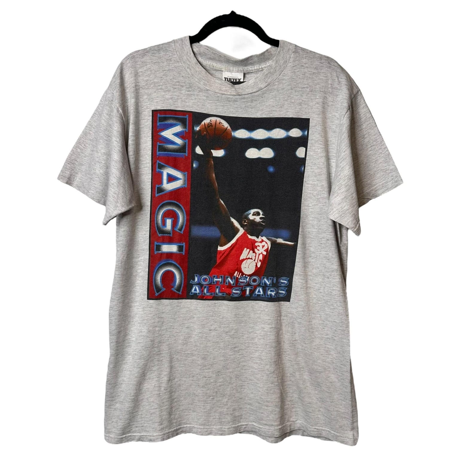 90 s Magic Johnson T shirt Sz L (A7290) S