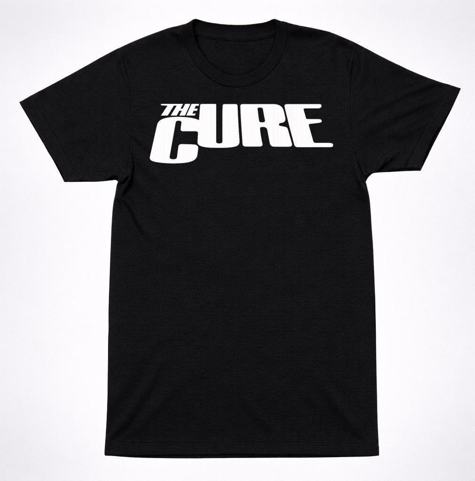 The Cure Band T-Shirt: Bold Logo - New Wave Gothic Rock Style S