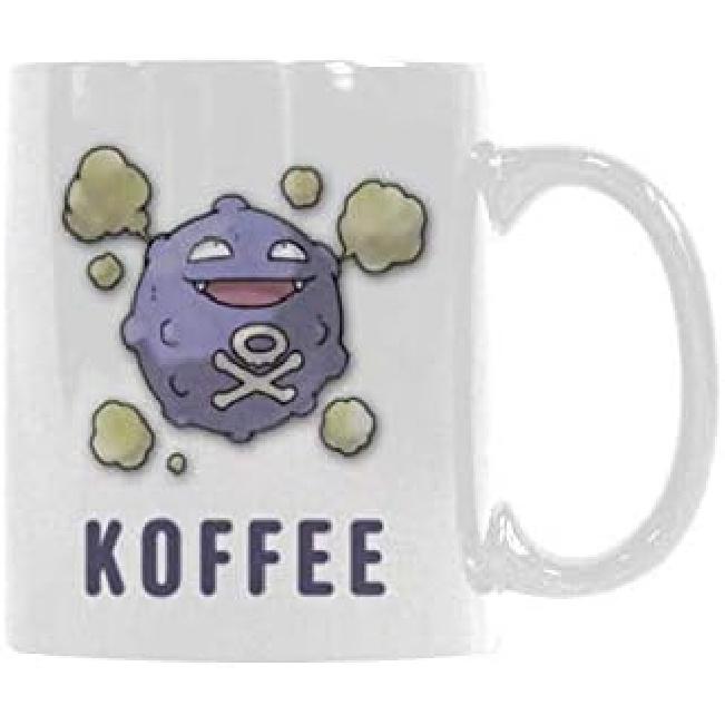 Лучшая Кофейная Кружка или Чашка для Чая Koffing Koffee, Керамические Кружки, Белая - 11 унций