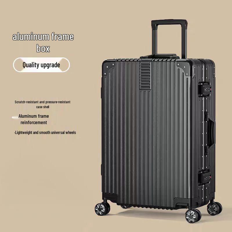 Retro Aluminum Frame Carry-on Spinner Suitcase 20 Inches