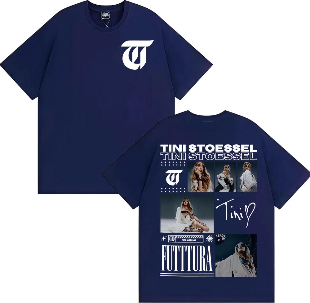 Tini Stoessel Futtura Album Tour 2025 Graphic T Shirts Men Women Clothing Fashion Aesthetic Tshirts High Quality Cotton Tshirt