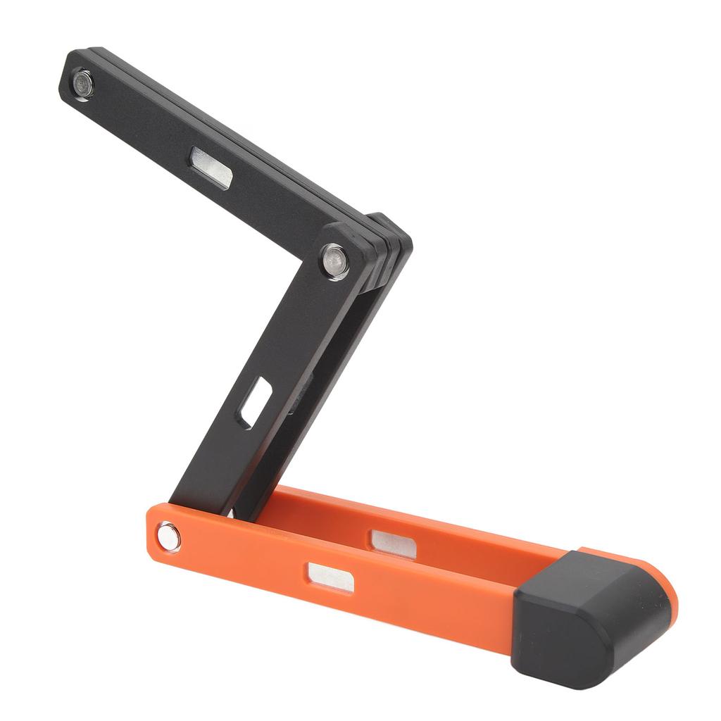 Fahrrad Faltschloss Diebstahlschutz Wasserdicht Rostfrei Faltbares Fahrradschloss für Elektrofahrrad Motorrad Schwarz Orange