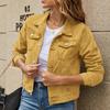 Autunno Moda Donna Giacca di jeans Vintage Casual Manica lunga Jean Giacche Donna Solido Abbottonatura Tasca Cappotto invernale sottile 29029