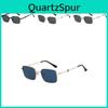 Uv400 Polarized Square Sunglasses With Metal Frame For Outdoor Activities And Style