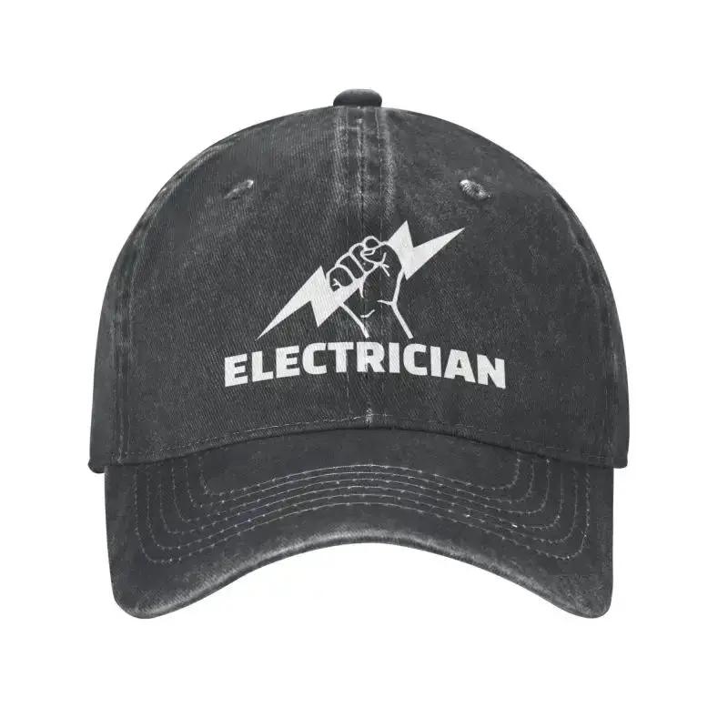 Personalized Cotton Electrician Baseball Cap Hip Hop Women Mens Adjustable Engineer Electrical Power Dad Hat Autumn