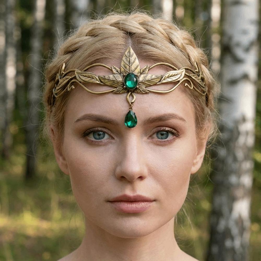 Baroque King Round Elves Crown Elegant Princess Diadems Zinc Zinc Alloy Rhinestone Headdress  Formal Events