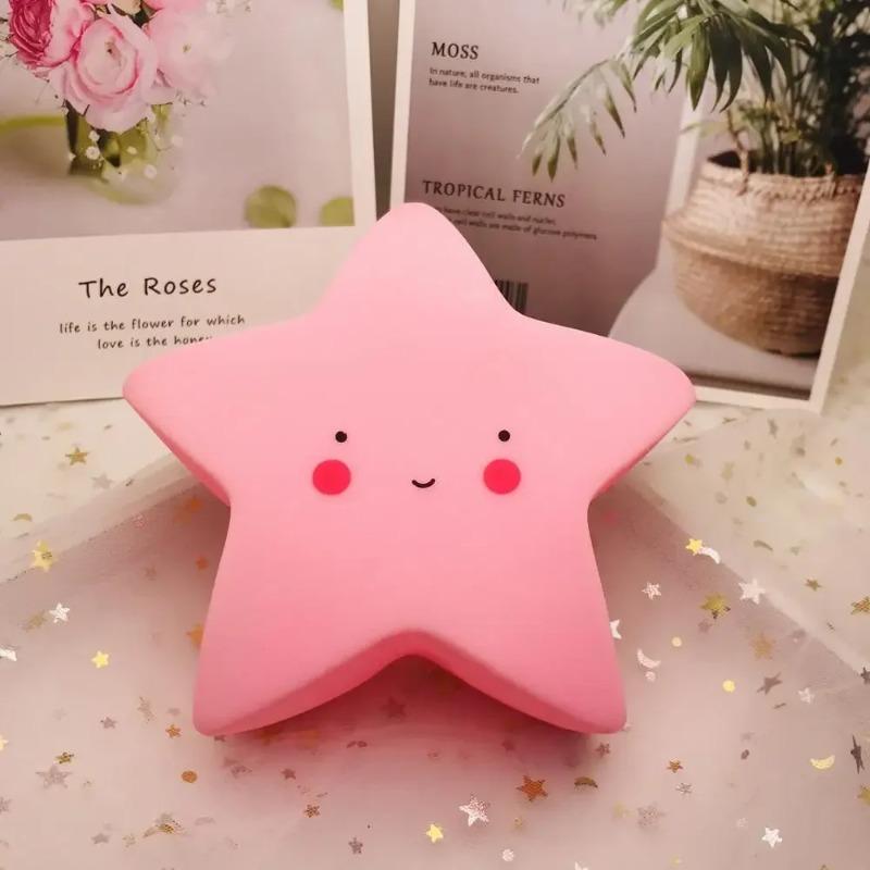 Mini LED Nachtlicht Cartoon Fantasy Stern Mond Innenbeleuchtung Nachttischleuchte Babyzimmer Dekoration Kindergeschenk Spielzeug Nachtlampe