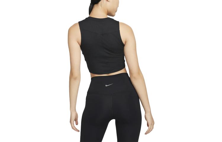 Nike Sleeveless Sports Shirts Women's Black Lace Up DM7018-010