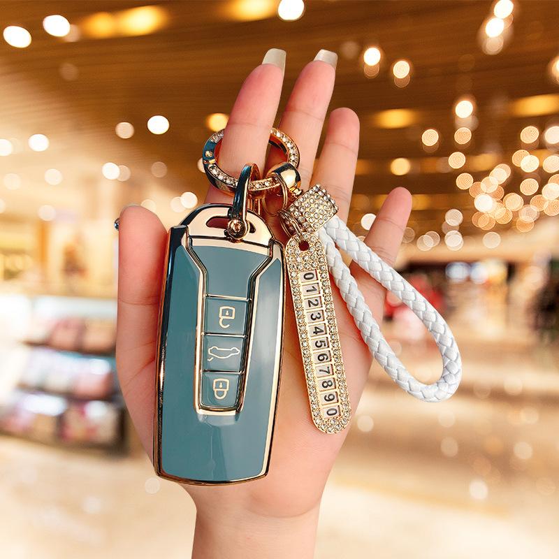 Dedicated To 23 Volkswagen Touareg Car Key Sets 19-23 Touareg Imported Protective Case Simple Buckle for Men and Women