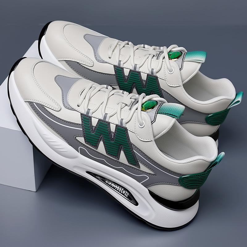 Men's Comfortable Wear-resistant Fashion Sports Shoes with All Casual Increase Mesh Lace-up Shoes Men Factory Wholesale