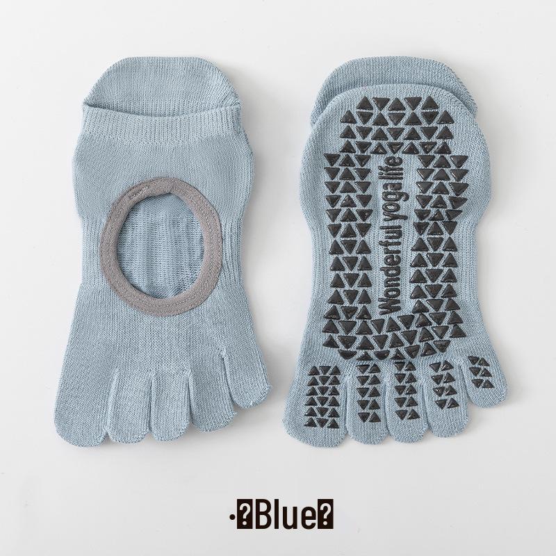 Women's Antibacterial Backless Yoga Socks - Five-Toe, Thin Spring/Summer Style, Indoor Pilates