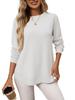 Women's Loose  Casual Versatile T-shirt Knitted Long Sleeves