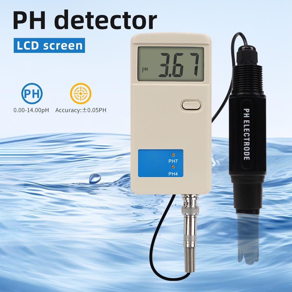 Tragbares digitales PH-Messgerät PH-012 Hochpräziser PH-Tester Wasserqualitätsdetektor 0,00-14,00pH-Analysator für Laborwasser Hydroponik