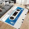 Retro Cassette Tape Design Carpet suitable as a non-slip mat for the living room or bedroom sofa