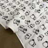 Imabari Towel Single-Sided Gauze Face Towel 34 x 80cm Scattered Panda Monochrome Made in Japan Imabari Camping Yoga Gym Bath Spa Cute Towel for