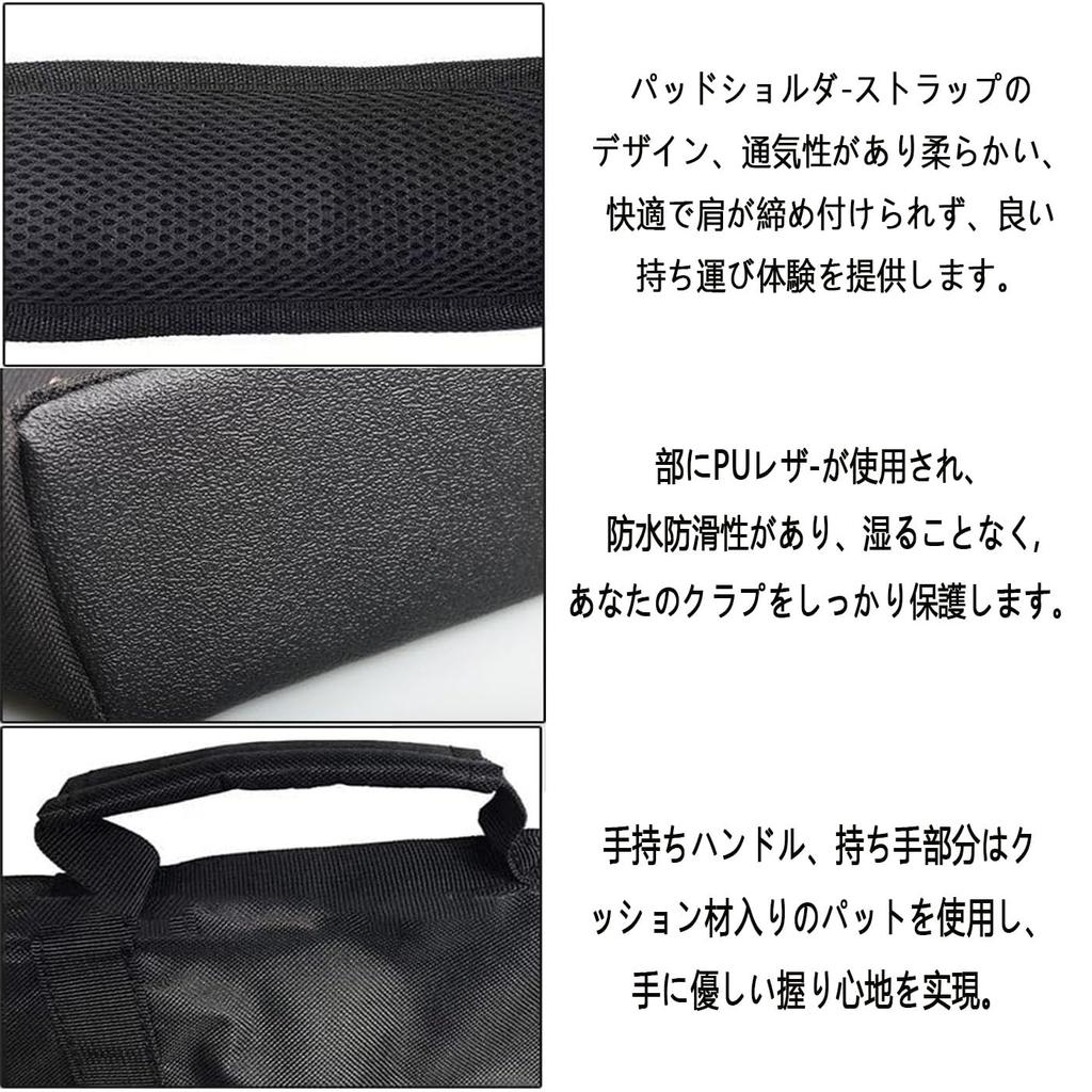 Golf Bag for Practice Club Case, Ultra-lightweight, Large Capacity, Abrasion-resistant Fabric, 7-piece Storage, 3 Pockets, Soft Carry Bag