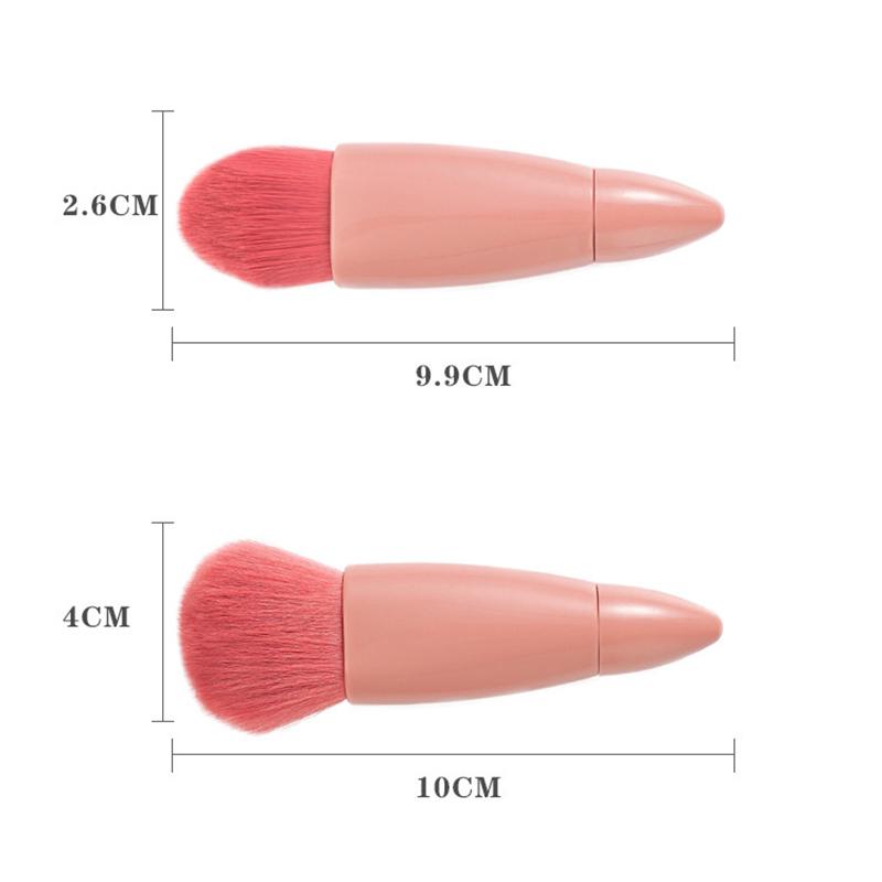 5 Stück Reiseformat Make-up Pinsel Set Mini Make-up Pinsel, Kleines Komplettes Funktions Kosmetikpinsel Set Mit Etui Und Spiegel Perfe
