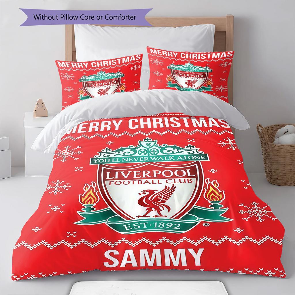 Liverbird logo Pattern Bedding Quilt Set Quilt Cover Pillowcase Home Decoration Birthday Gift (1 * duvet cover + 2 * pillowcase, without core)