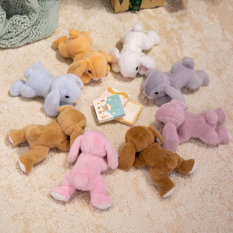 Cute Cute Fragrant Long-Eared Rabbit Doll Plush Toy Lying Down Little White Rabbit Doll Children Soothing Cloth Doll