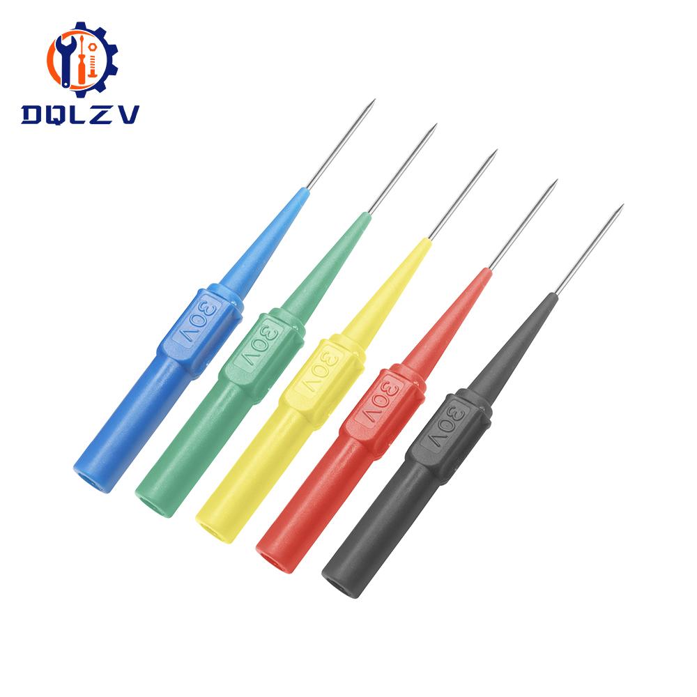 30V Car Tip Probes Diagnostic Tools Auto Multimeter Test Leads Extention Back Piercing Needle Tip Probes Mechanical connector