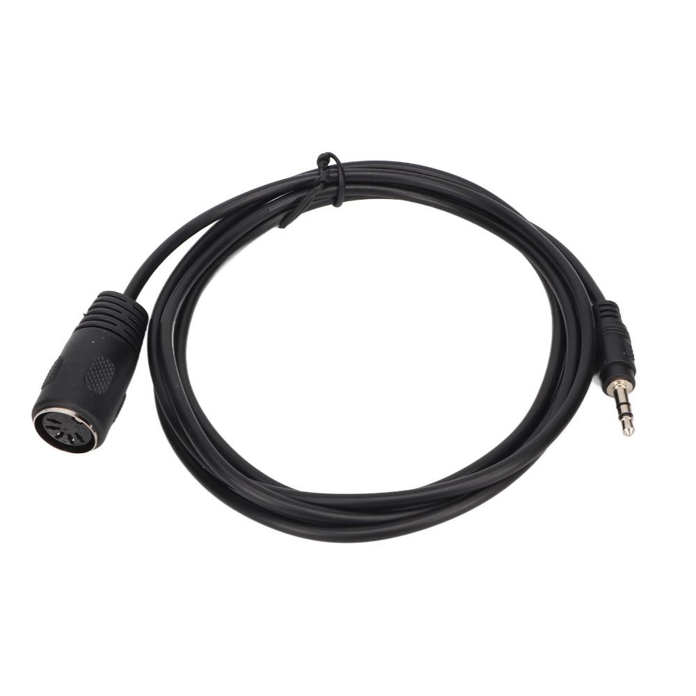 Professional DIN 5 Pin to 3.5mm Cable Pure Copper Core Sound Converter Cable  Music Production