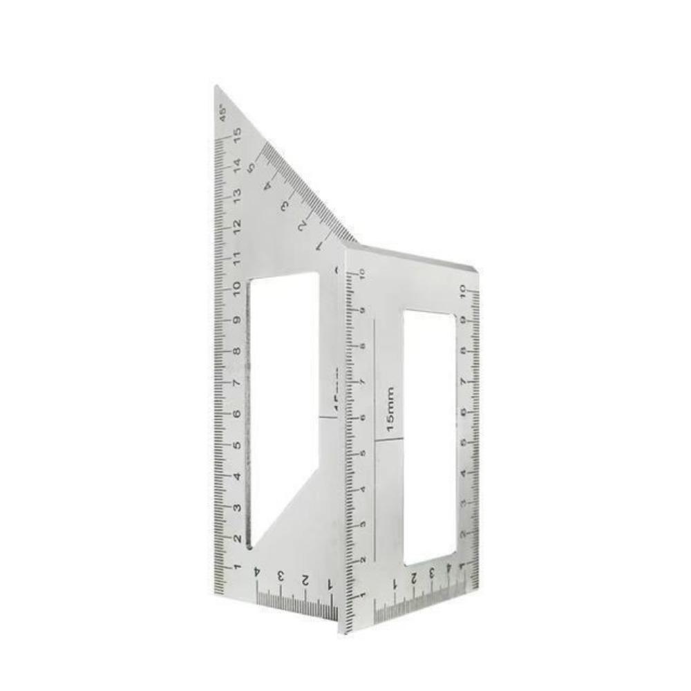 Multifunctional Woodworking Square Aluminum Zinc Zinc Alloy Marking Gauge Angle Ruler  Woodworking