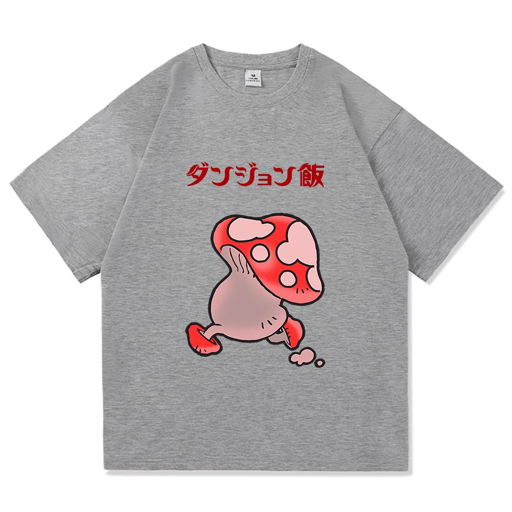 

Аниме Вкуснятина в подземелье Meshi Laios Touden Футболка Мода Мужчины Череп Хэллоуин Футболка Унисекс Фалин Химера Хлопковые Футболки 4XL