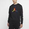 Air Jordan Casual Knit Crewneck Basketball Sweatshirt Men Tops Black CQ7593-010